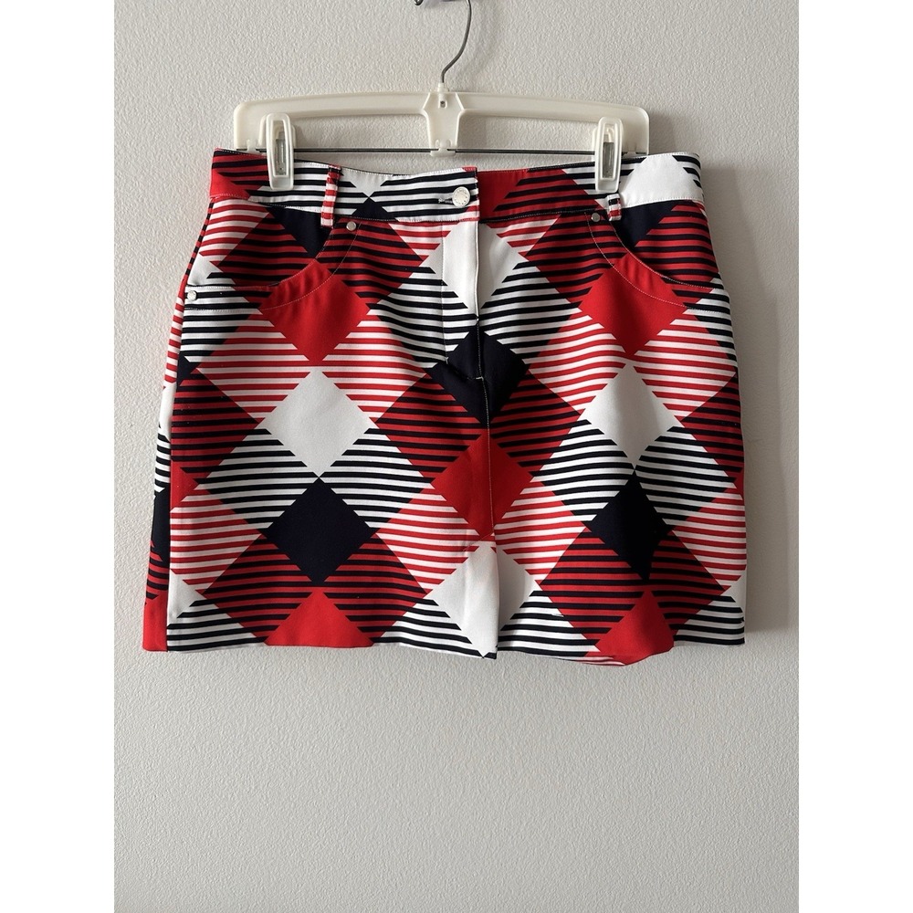 Lohla Sport Women's Golf Skort Size 8 Red White Blue Pickleball Patriotic